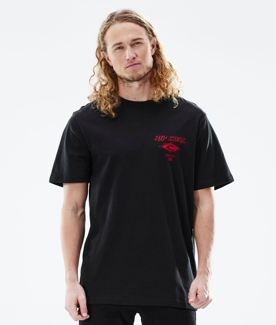 Rip Curl Fade Out Icon T-shirt Black