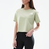 The North Face Cropped Simple Dome T-shirt Dames Tea Green