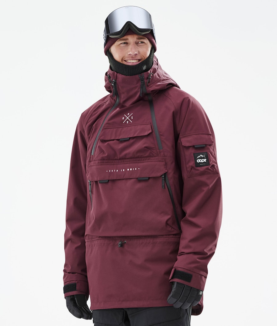 Akin Snowboard Jacket Men Burgundy