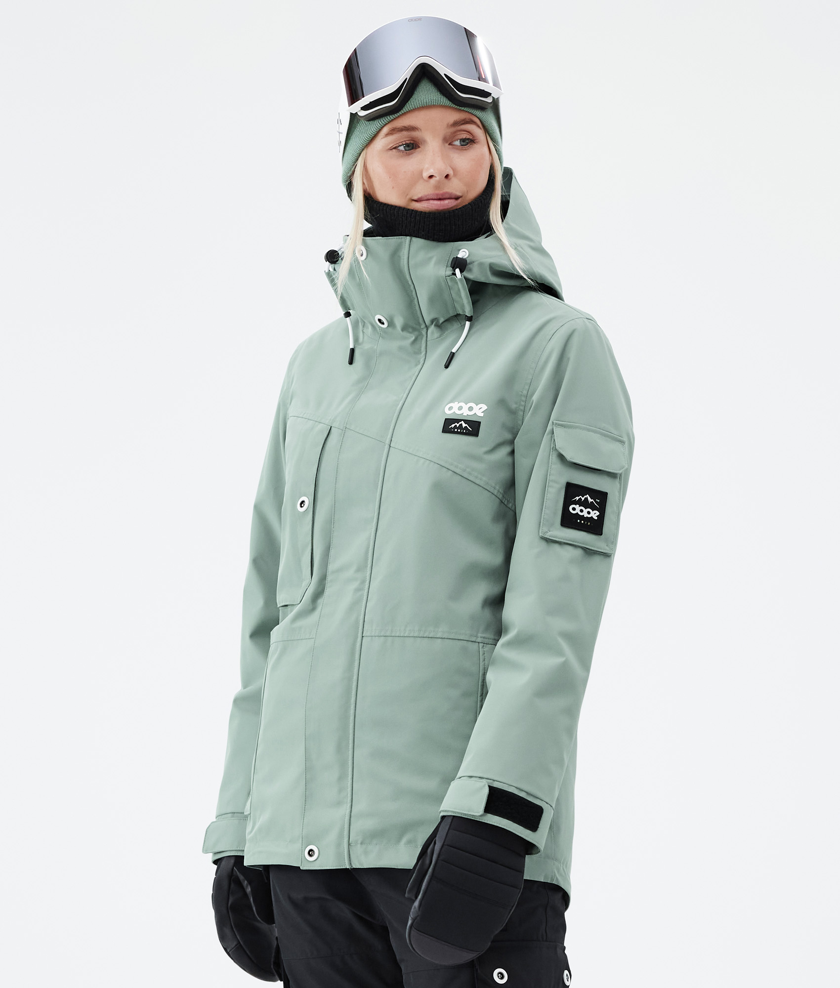 Dope Adept W Women's Ski Jacket Faded Green