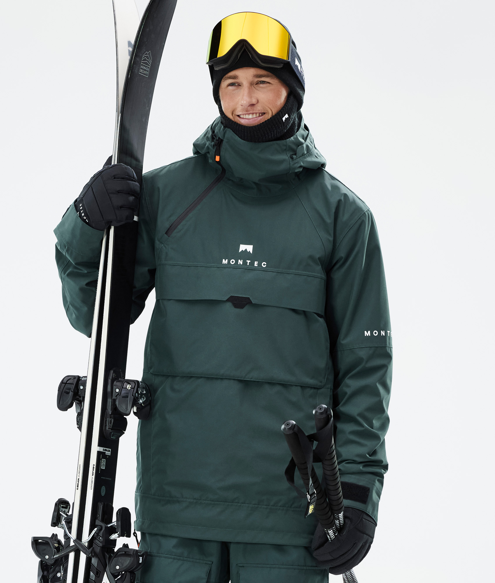 Montec Apex Chaqueta Snowboard Hombre Greenish/Black/Light Grey - Verde