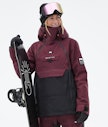 Doom W Snowboard jas Dames Burgundy/Black