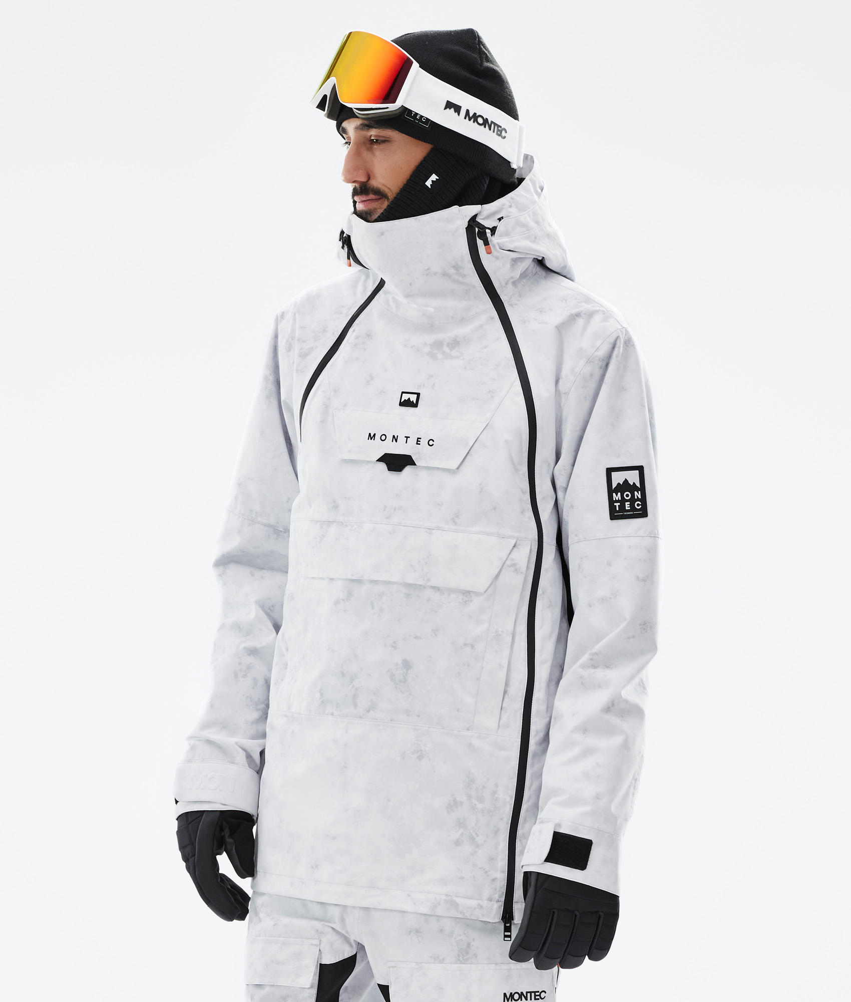 Montec Doom 2021 Men's Ski Jacket White Tiedye | Montecwear.com