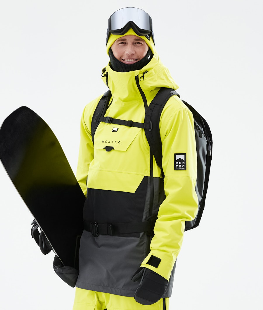 Doom Snowboard jas Heren Bright Yellow/Black/Phantom
