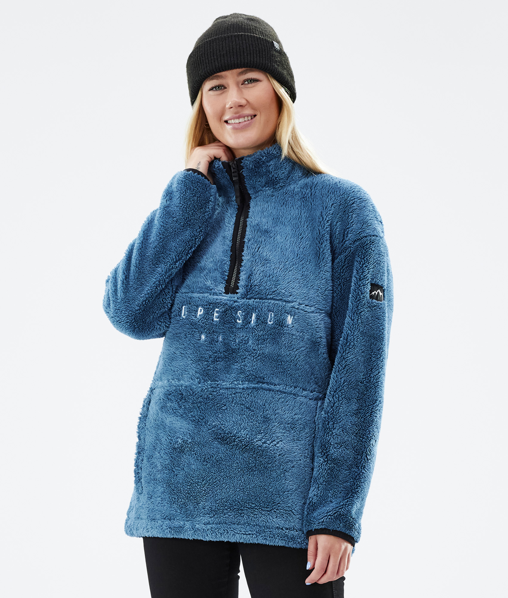 Dope Cozy II Pull Polaire Homme Blue Steel - Bleu