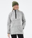 Pile W 2022 Fleece Sweater Women Light Grey
