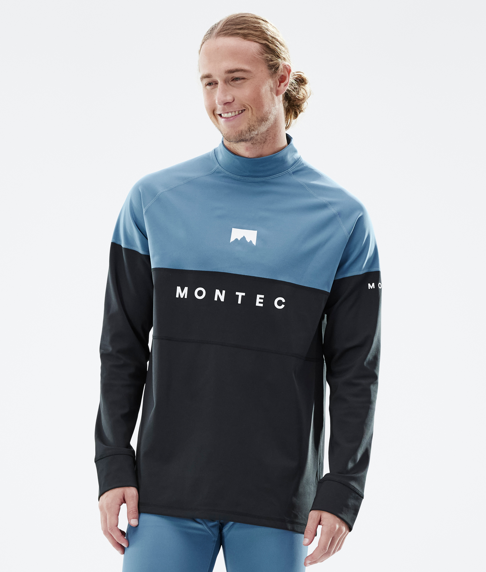 Montec Alpha Tee-shirt thermique Homme Sand/Black/Metal Blue