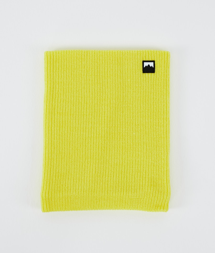Classic Knitted Facemask Bright Yellow