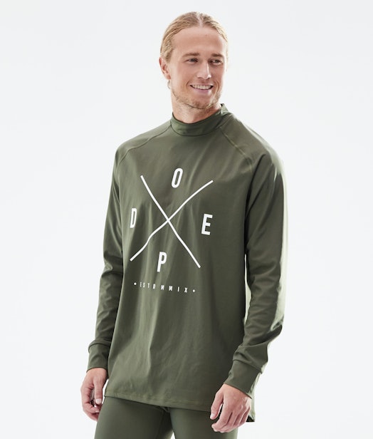 Snuggle 2022 Tee-shirt thermique Homme Olive Green