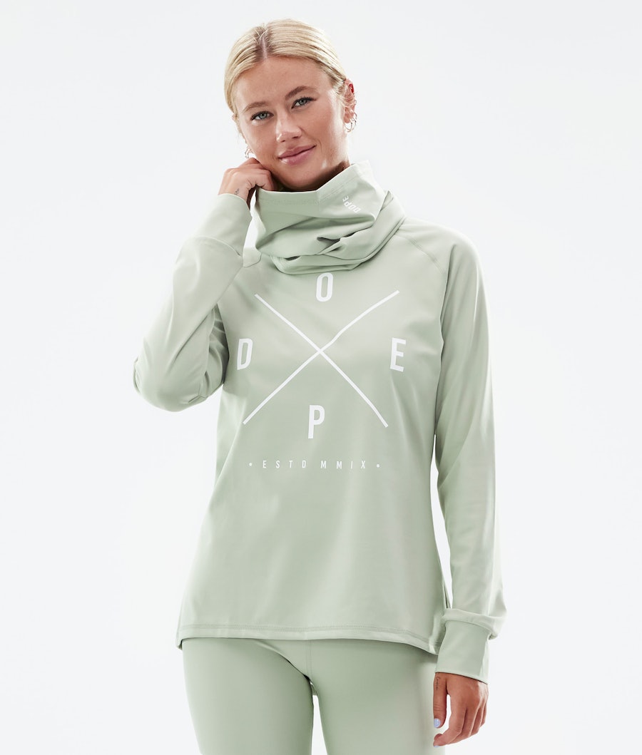 Snuggle W Tee-shirt thermique Femme Soft Green
