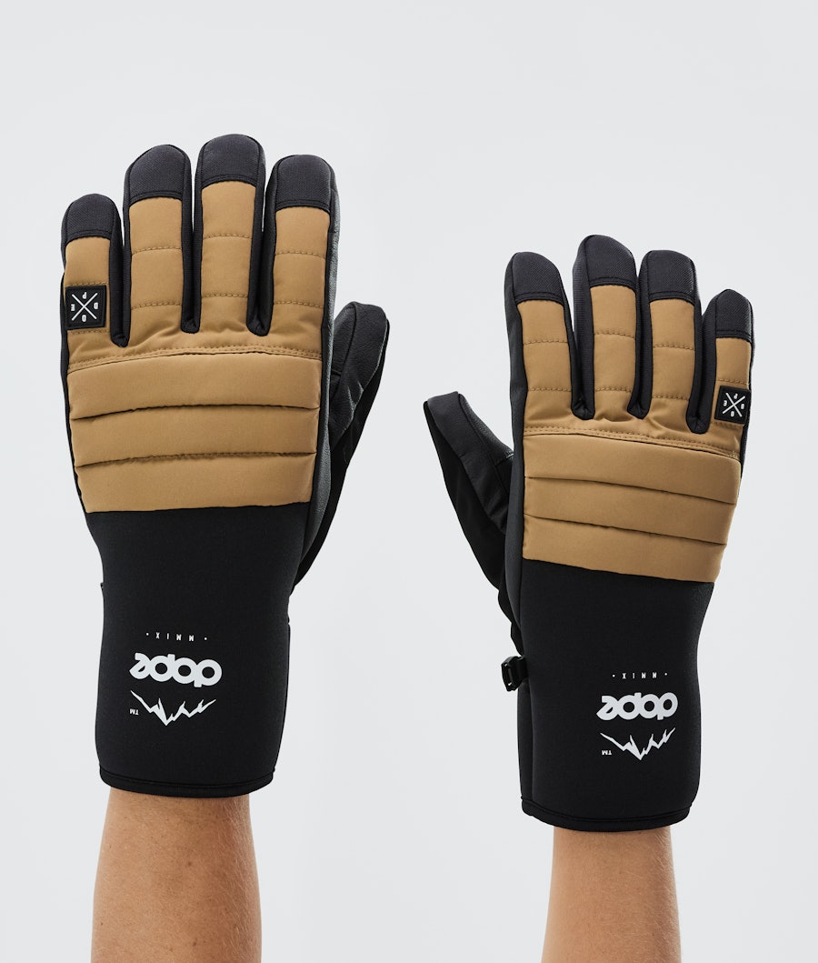 Ace Ski Gloves Gold