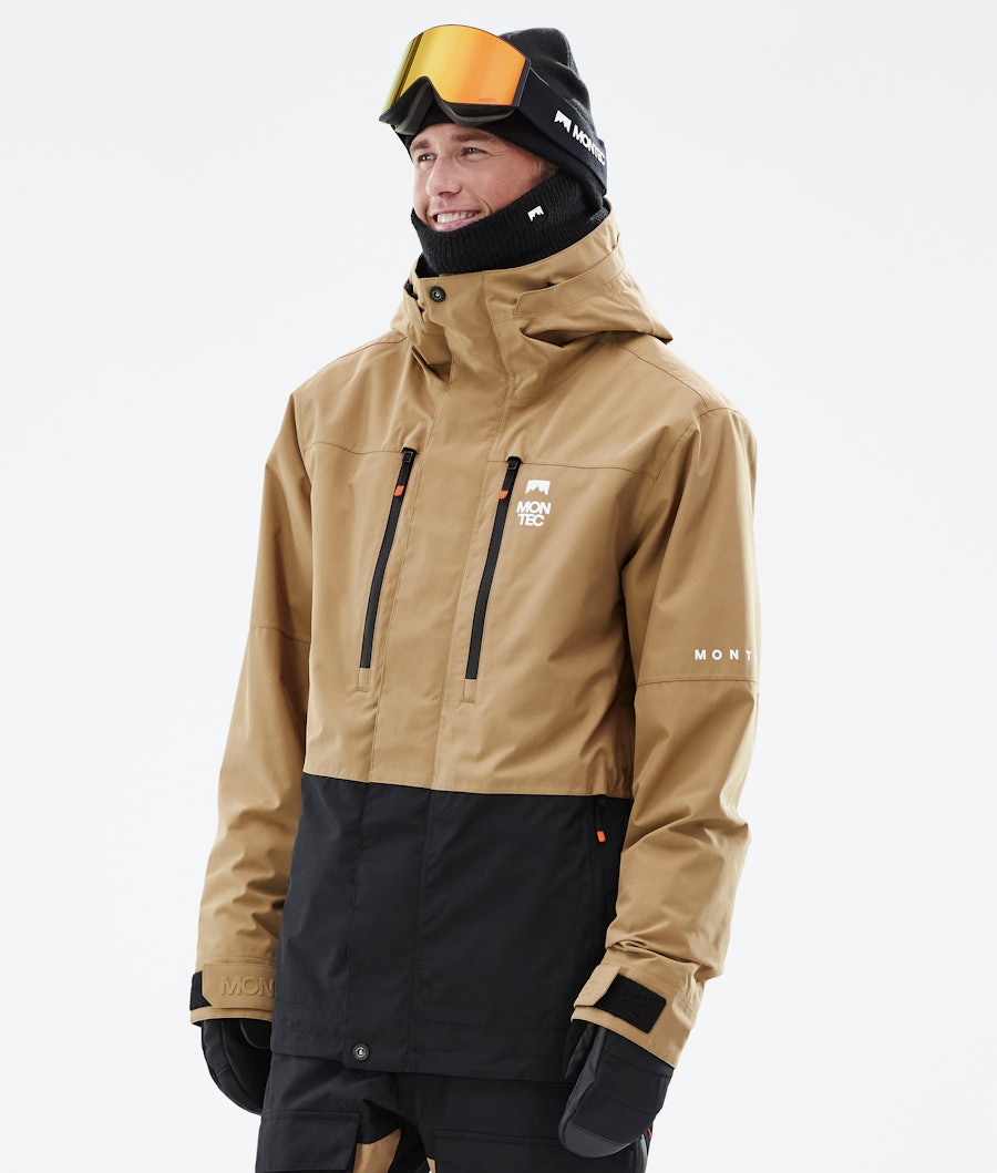 Fawk Snowboard jas Heren Gold/Black