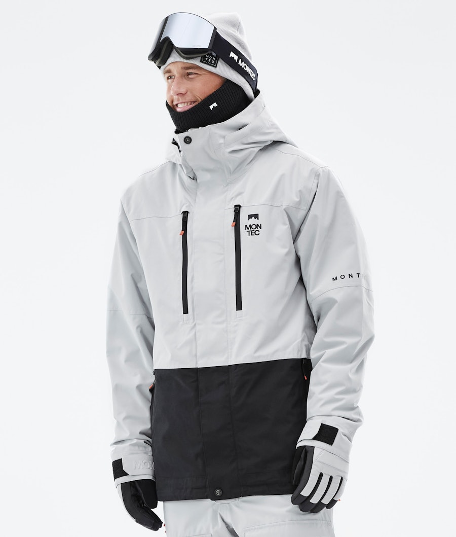 Fawk スキージャケット メンズ Light Grey/Black