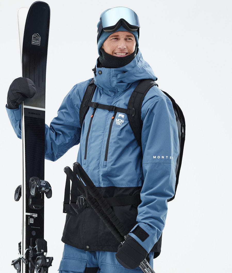 Fawk Ski jas Heren Blue Steel/Black