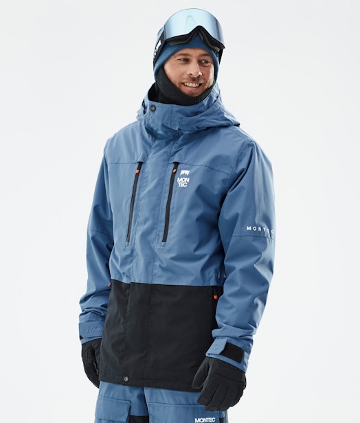 Fawk Snowboard Jacket Men Blue Steel/Black