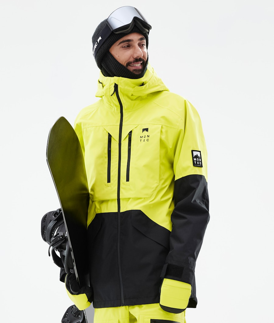 Arch Snowboard Jacket Men Bright Yellow/Black