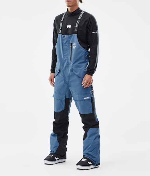 Fawk Pantalon de Snowboard Homme Blue Steel/Black