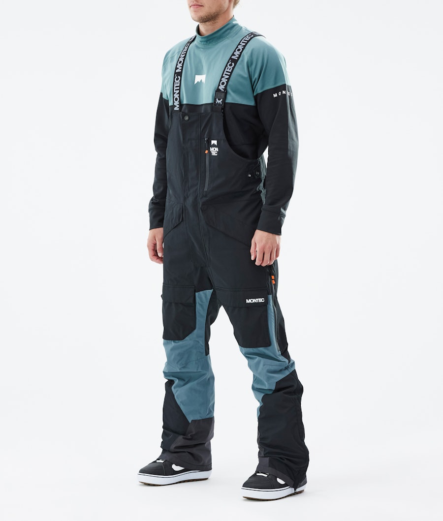Fawk Pantalon de Snowboard Homme Black/Atlantic
