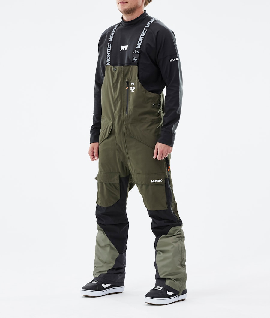 Fawk Pantalon de Snowboard Homme Olive Green/Black/Greenish
