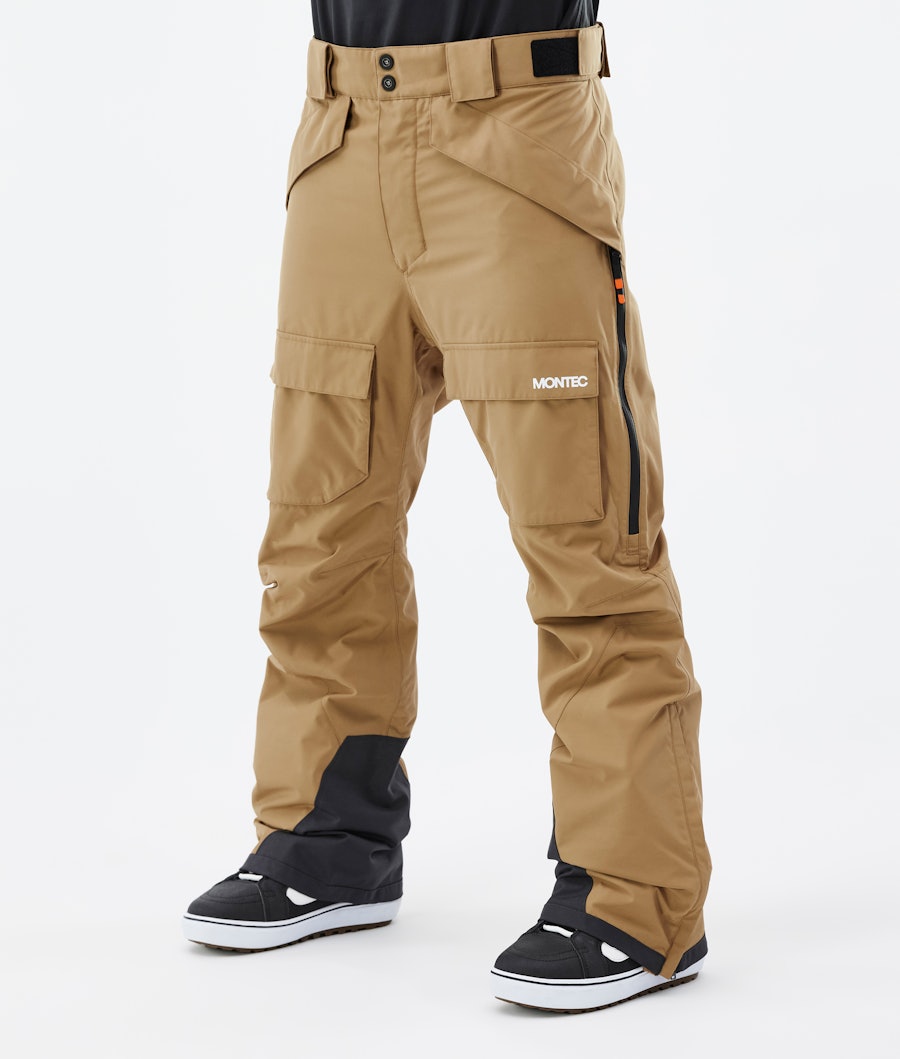 Kirin Pantalon de Snowboard Homme Gold