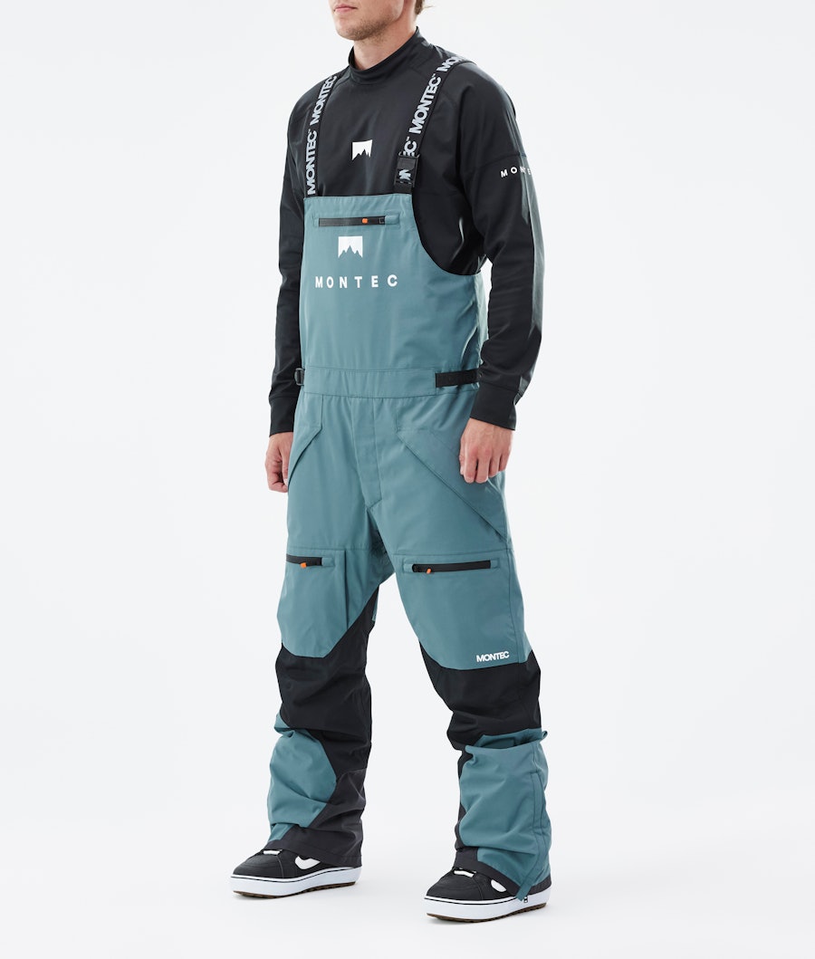 Fawk Pantalones Snowboard Hombre Steel/Black - Azul | Montecwear.com