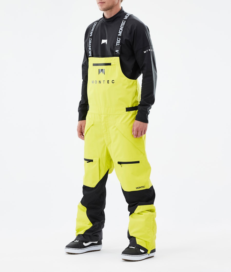 Arch Snowboard Pants Men Bright Yellow/Black