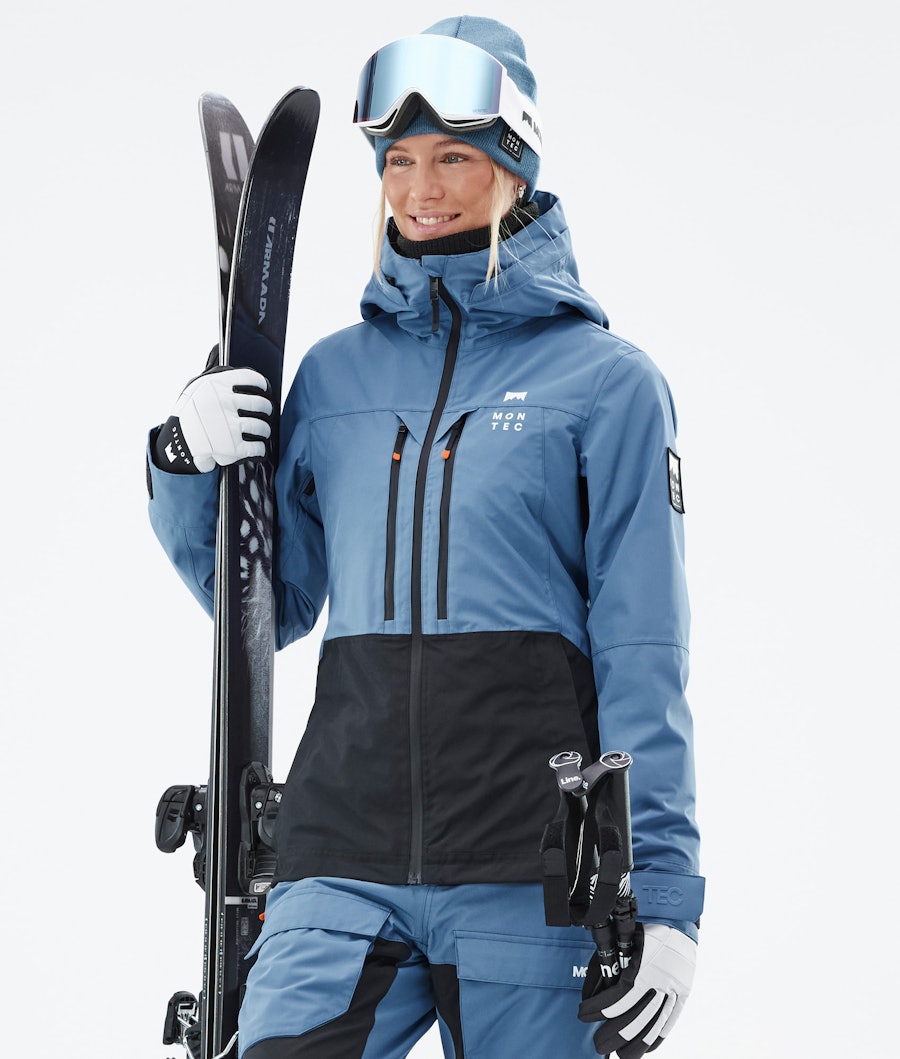 Moss W Ski Jacket Women Blue Steel/Black