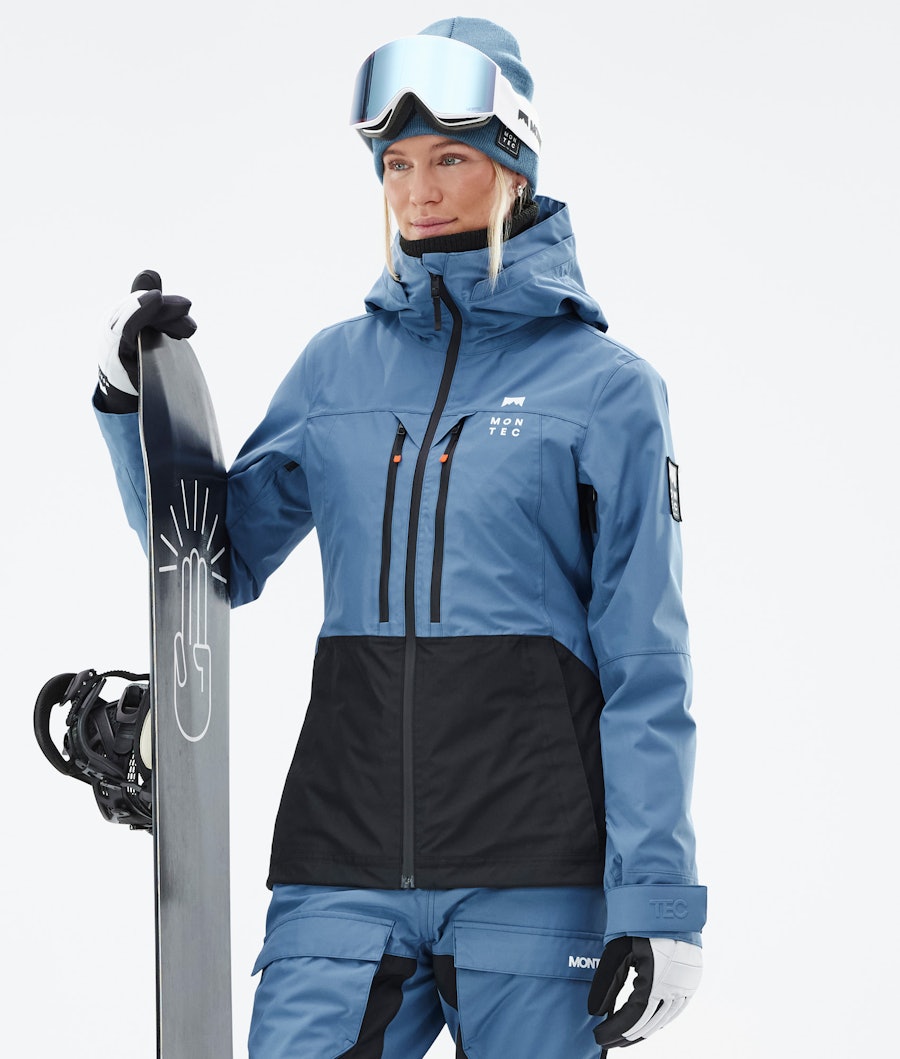 Moss W Veste Snowboard Femme Blue Steel/Black