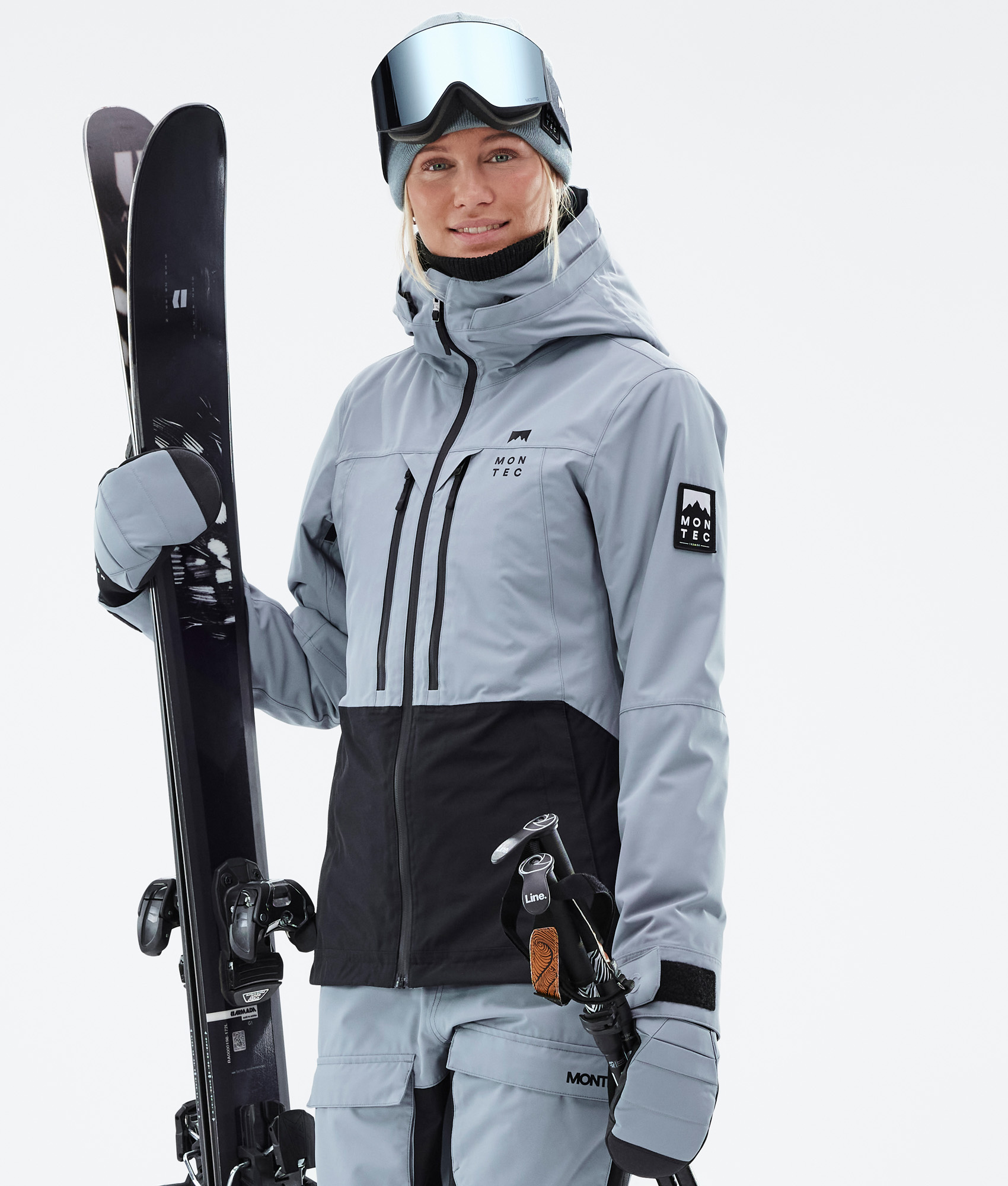Montec Moss W Women's Ski Jacket Soft Blue/Black