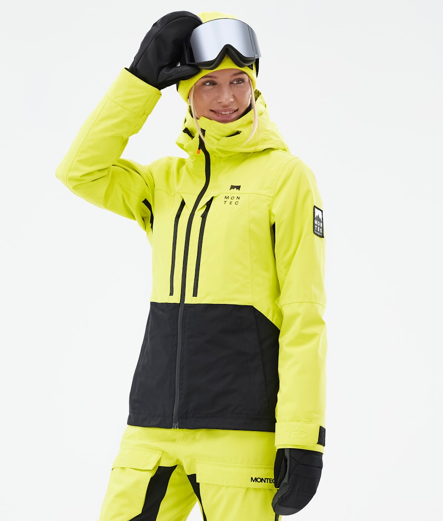 Moss W Veste de Ski Femme Bright Yellow/Black