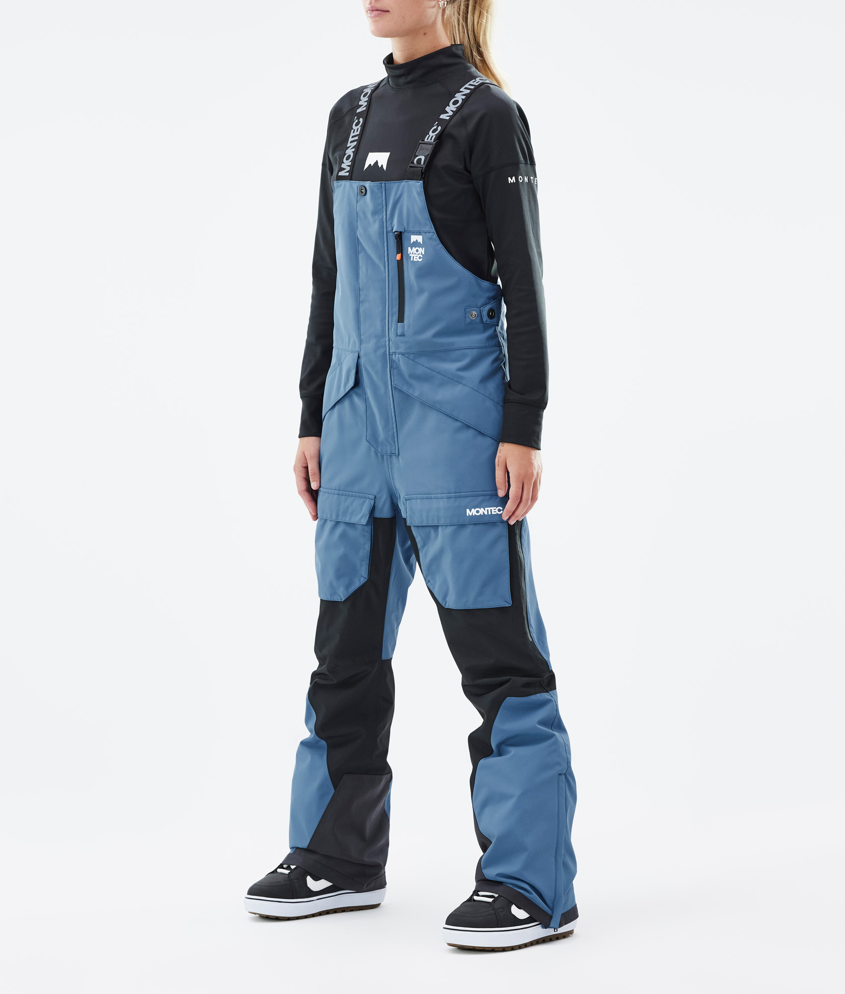 Montec Fawk W Pantalon de Snowboard Femme Blue Steel/Black Bleu