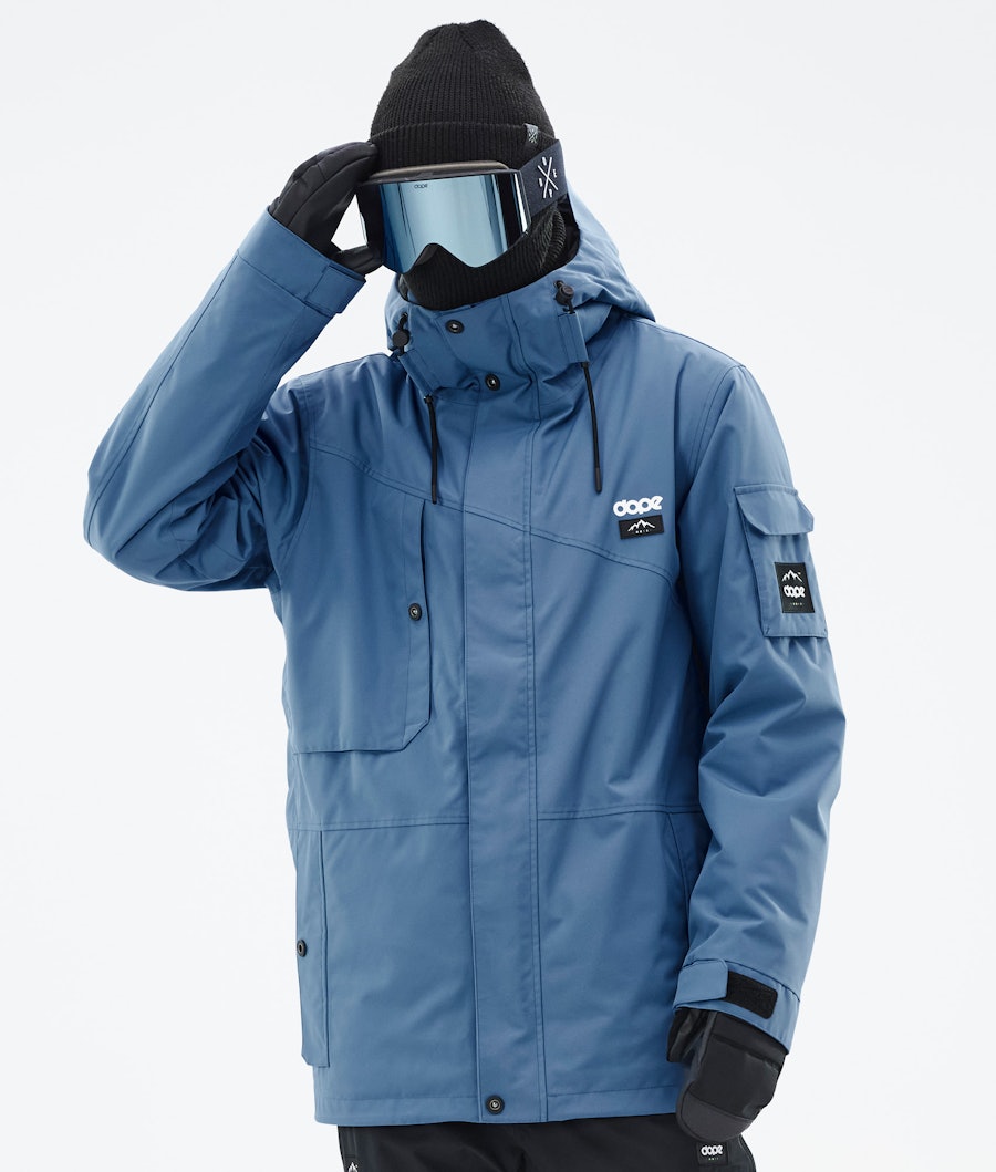 Adept Snowboard Jacket Men Blue Steel