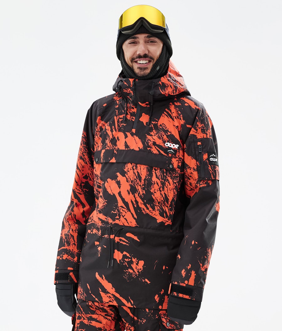 Annok スキージャケット メンズ Paint Orange