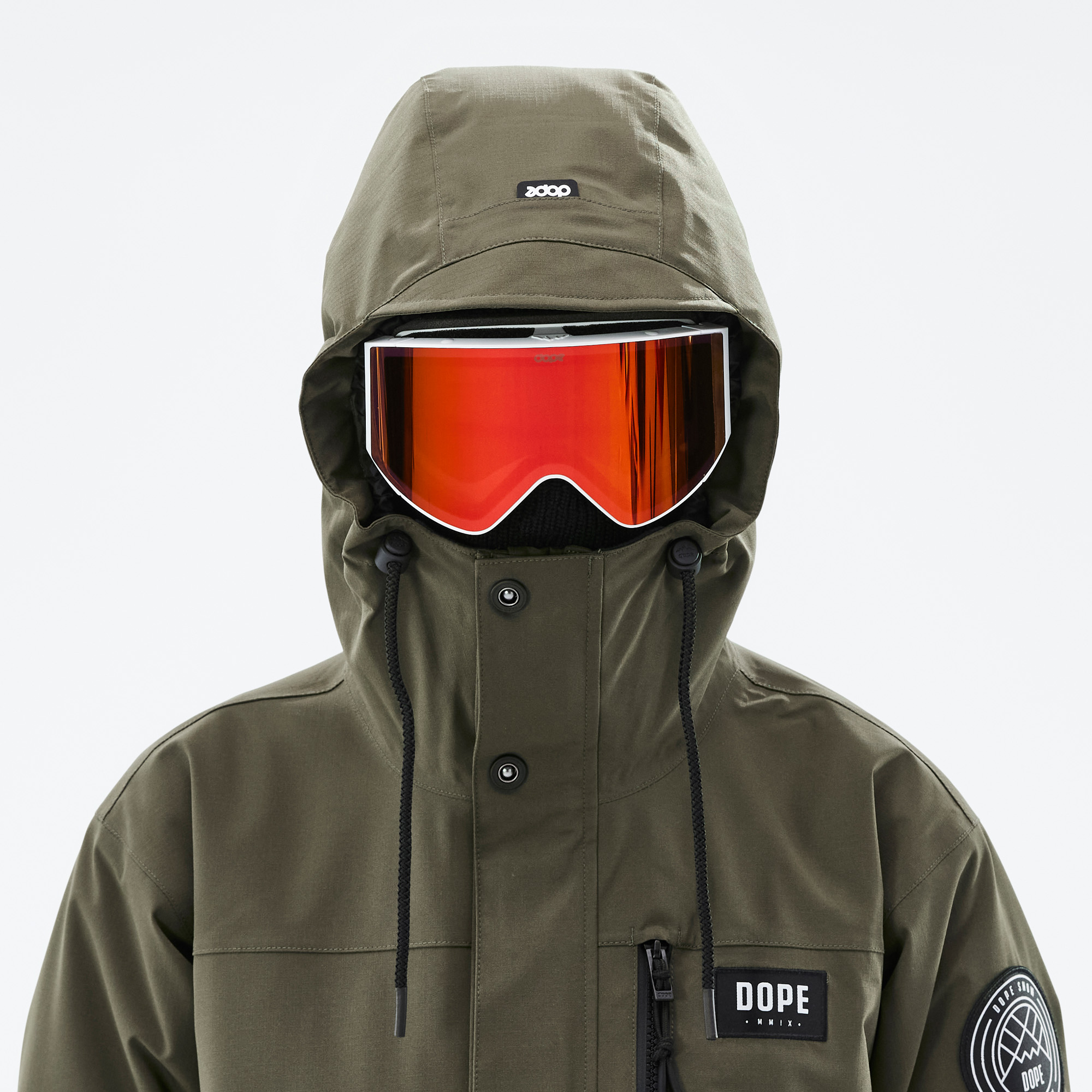 Dope Blizzard W Full Zip Snowboard Jacket Women Olive Green