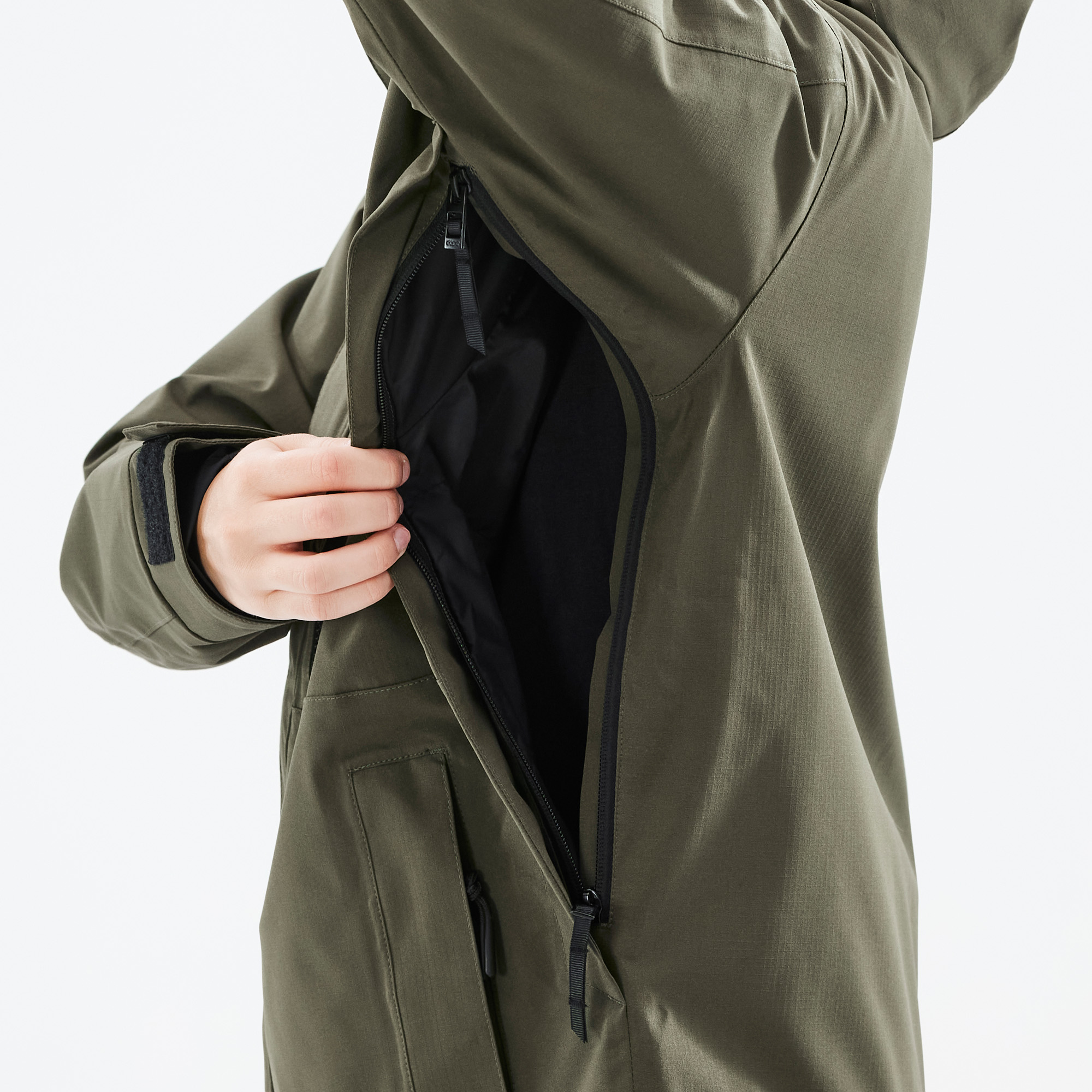 Dope Blizzard W Full Zip Snowboard Jacket Women Olive Green