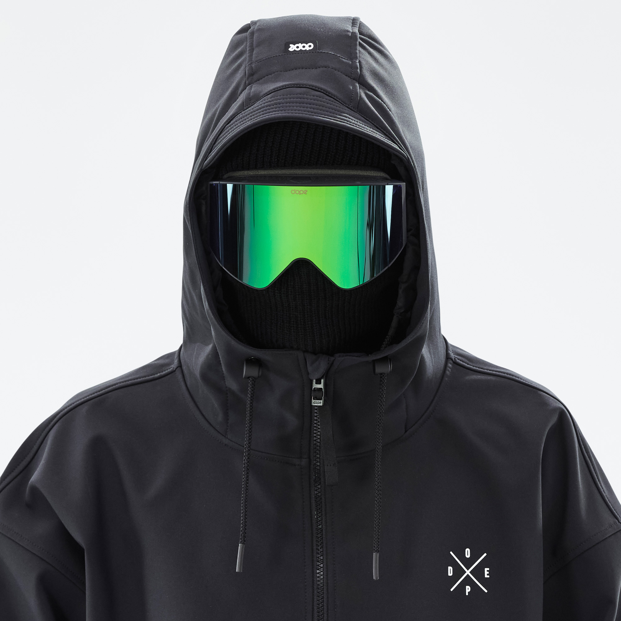 New Era NY Yankees logo knit balaclava in black