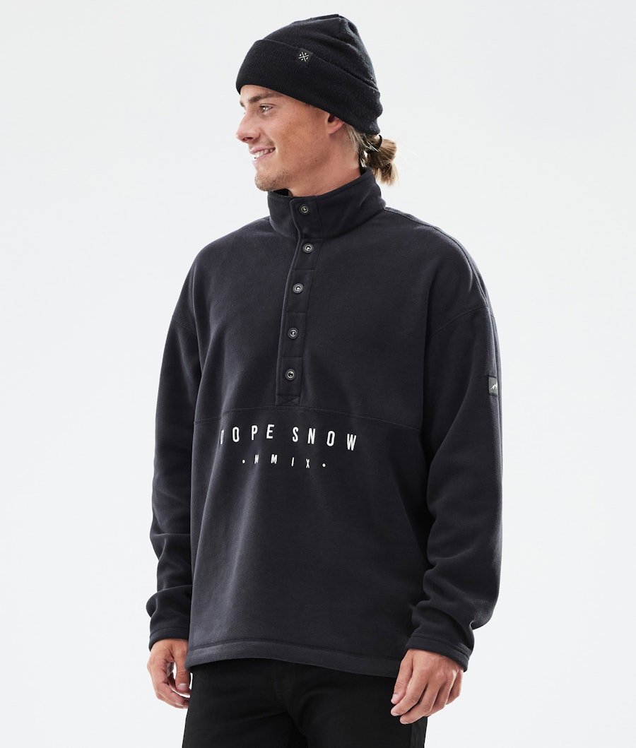 Comfy Fleece Sweater Men Black