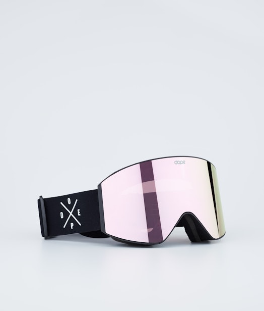 Sight Ski Goggles Black W/Black Champagne Mirror