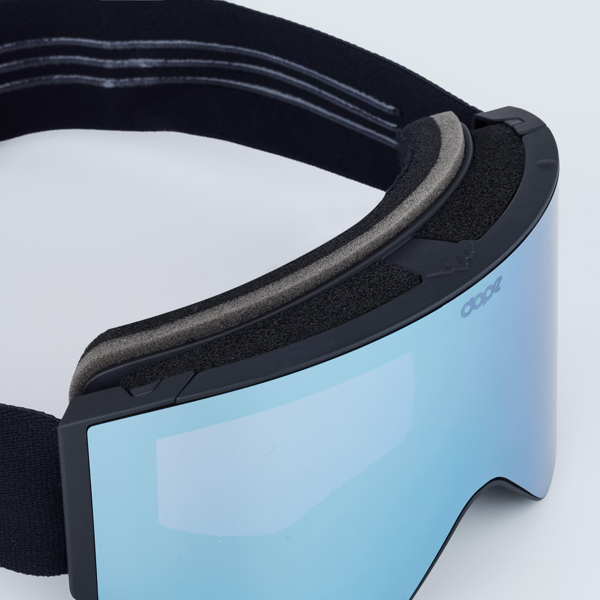 Dope Sight Ski Goggles Men Black W/Black Blue Mirror | Dopesnow.com