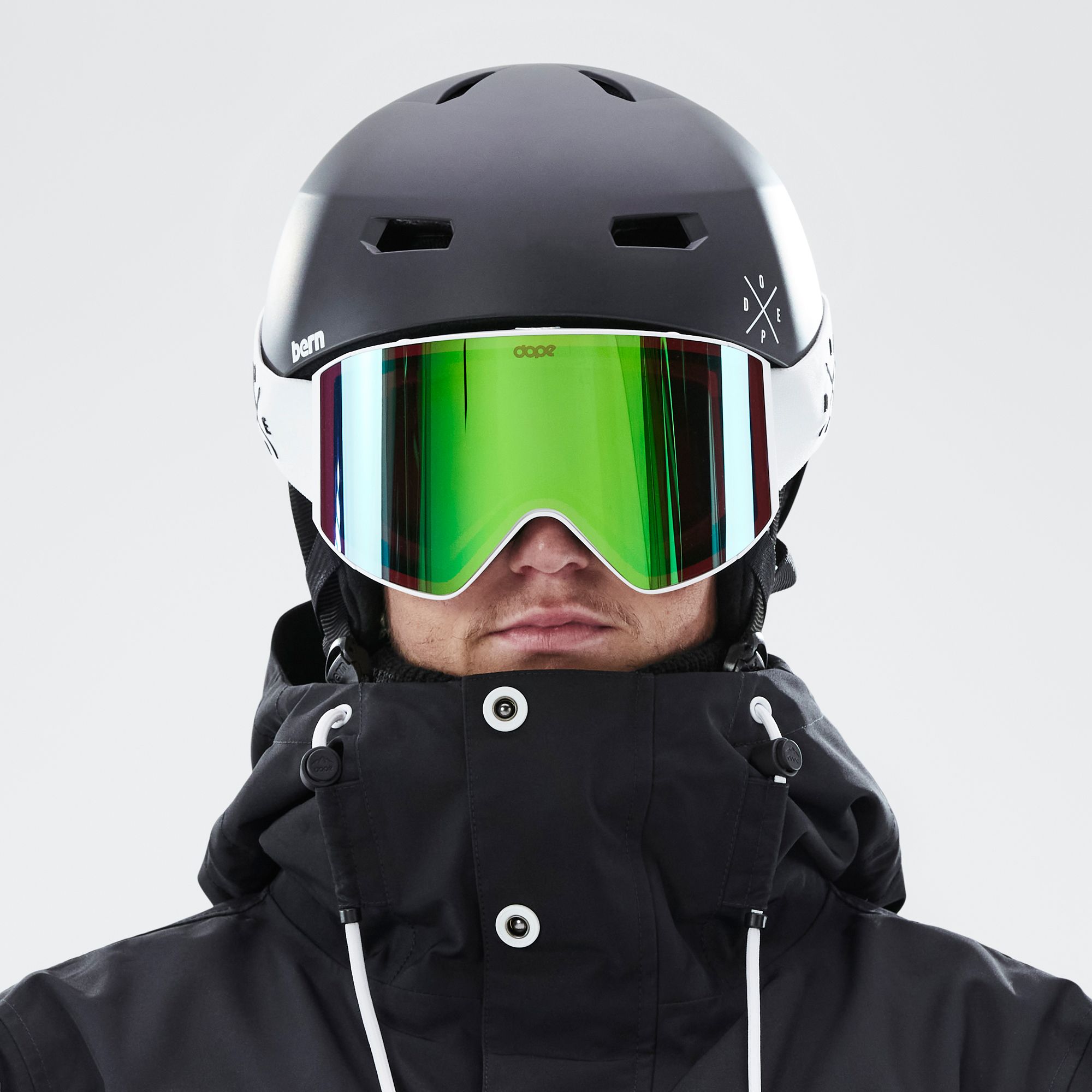 Montec Scope Gafas de esquí Hombre White W/White Black Mirror - Blanco
