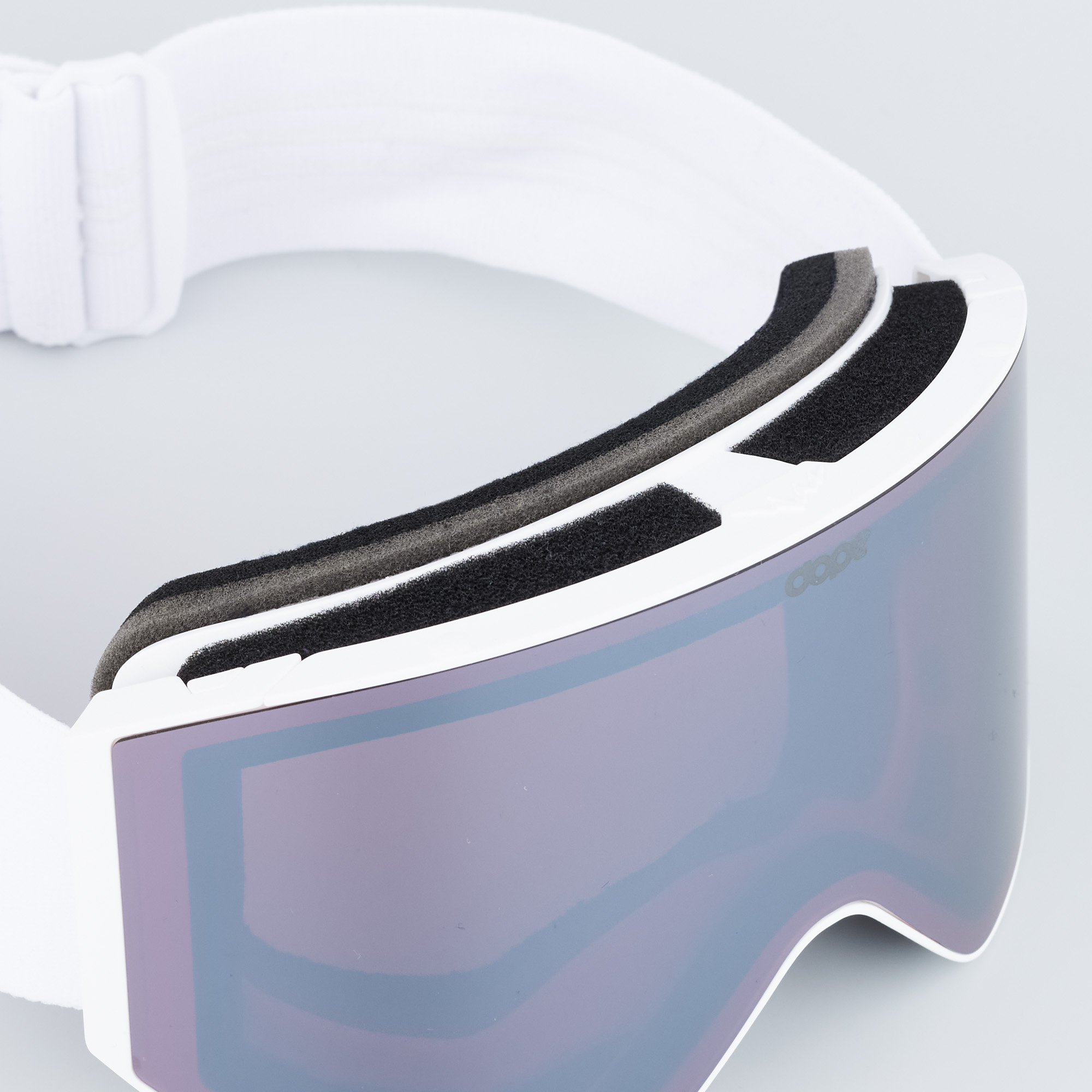 Dope Sight Ski Goggles Men White W/White Silver Mirror