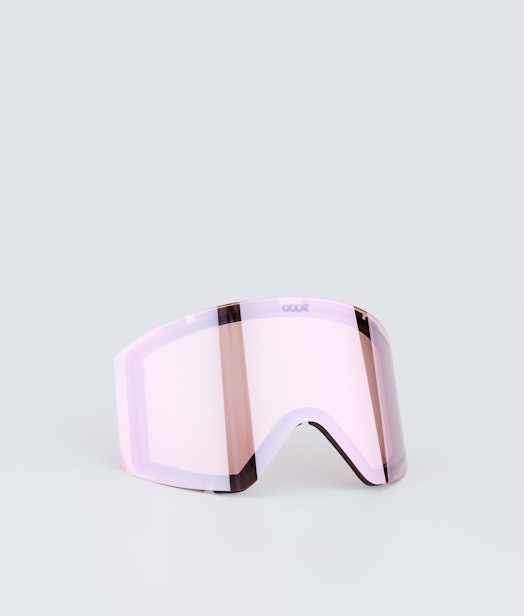 Sight Goggle Lens Náhradní Skla na Lyžařské Brýle Pink Mirror