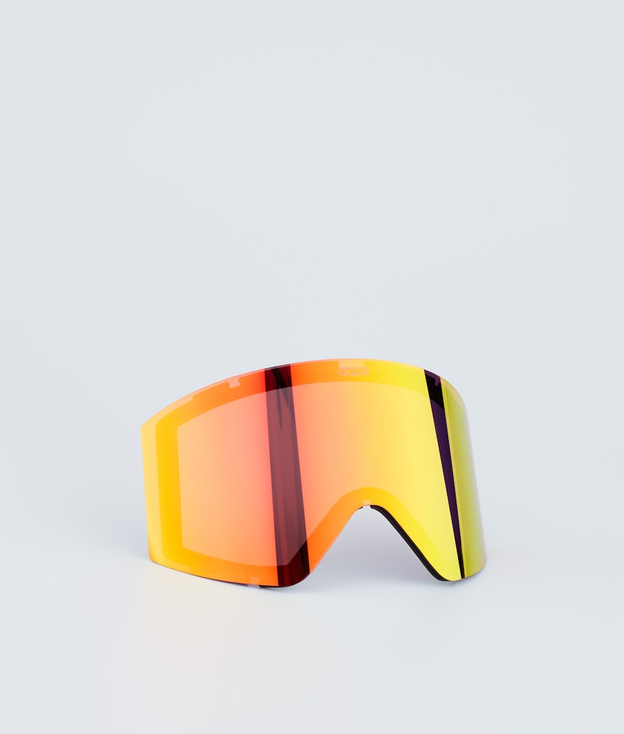 Sight Goggle Lens Ecran de remplacement pour masque de ski Red Mirror