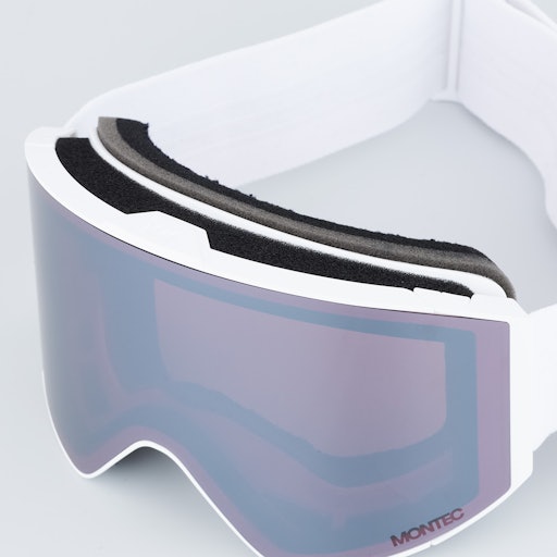 Montec Scope 2022 Gafas de esquí Hombre White/Ruby Red Mirror