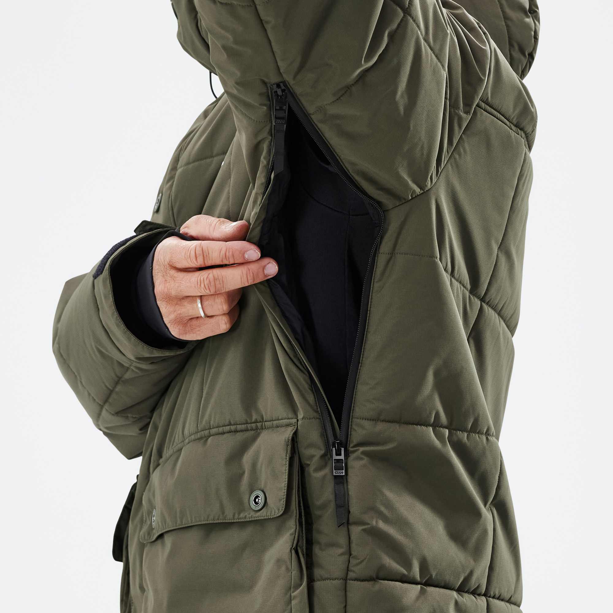 Levi's taslan bubble puffer jacket in olive | ASOS