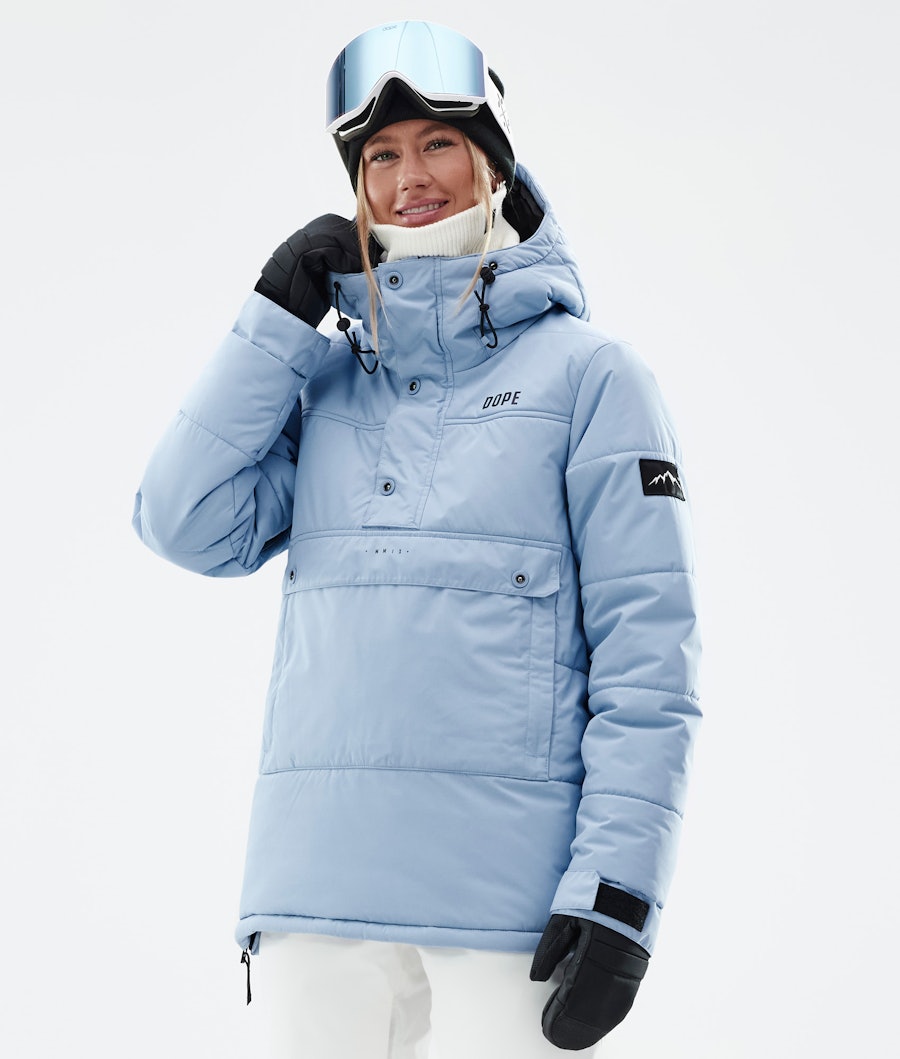 Puffer W Ski Jacket Women Light Blue Mono