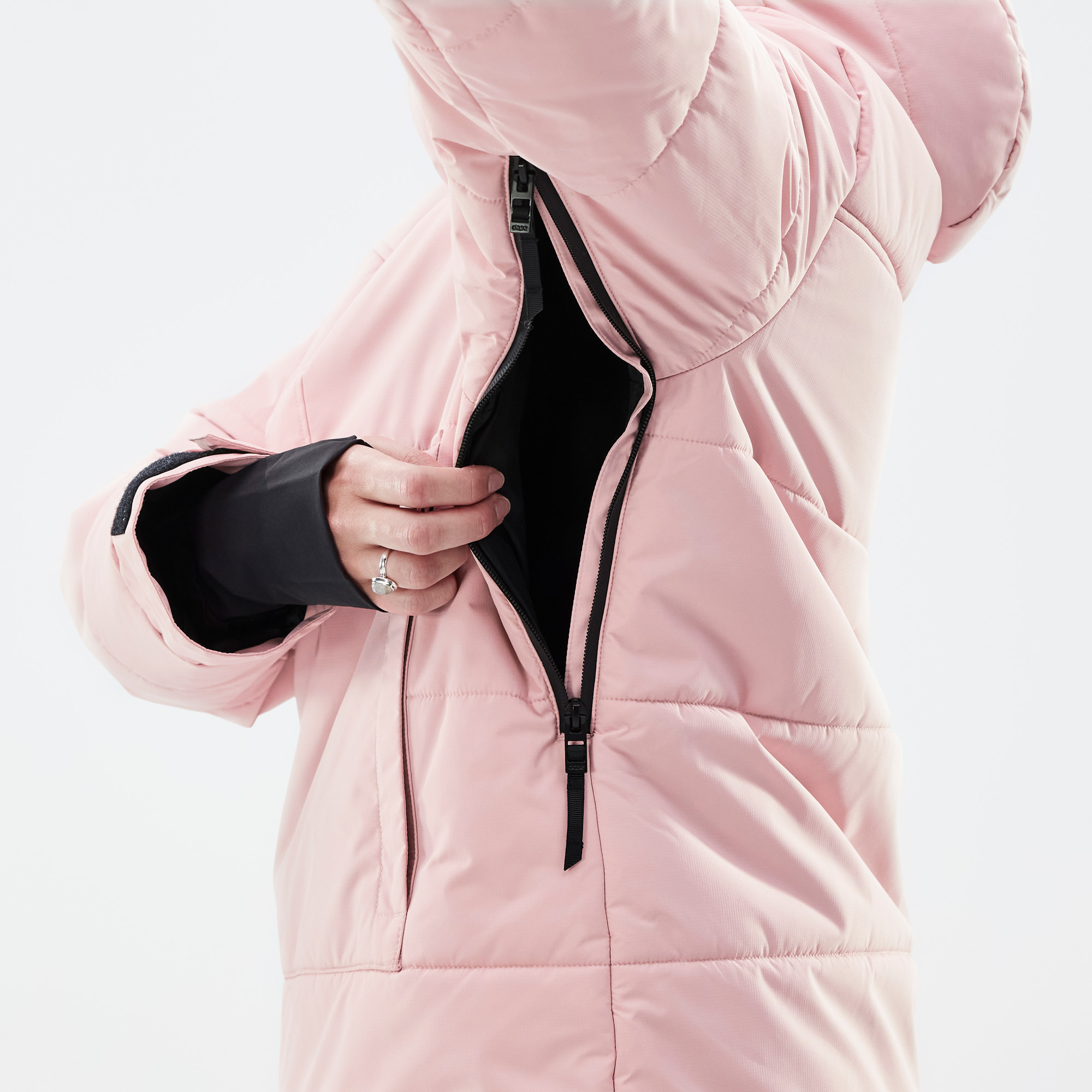 Dope Puffer W Snowboard Jacket Women Soft Pink Mono