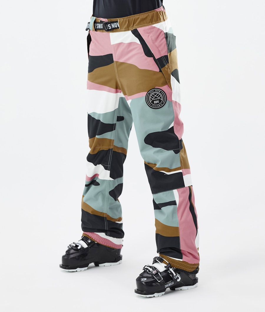 Dope Iconic W Pantalones Esquí Mujer Sand - Tierra
