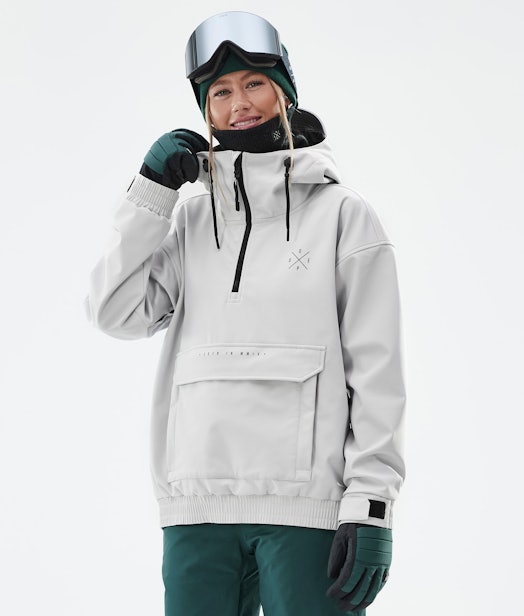 Cyclone W Snowboard Jacket Women Light Grey