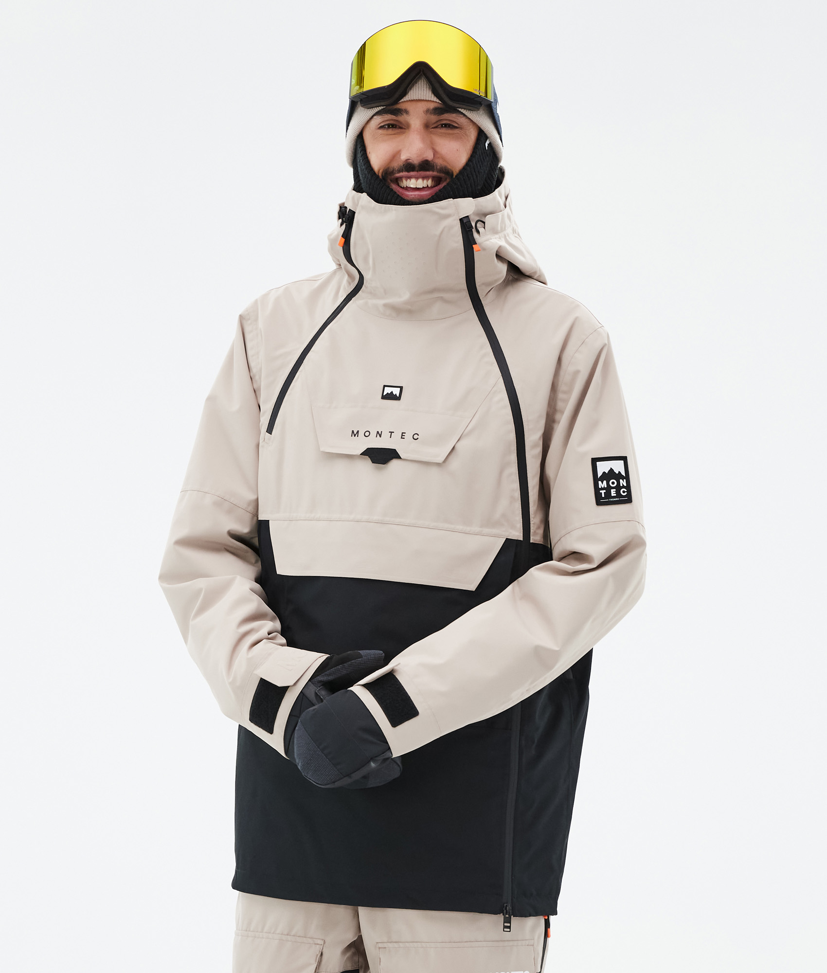 Montec Doom Ski Jacket Men Sand/Black | Montecwear.com
